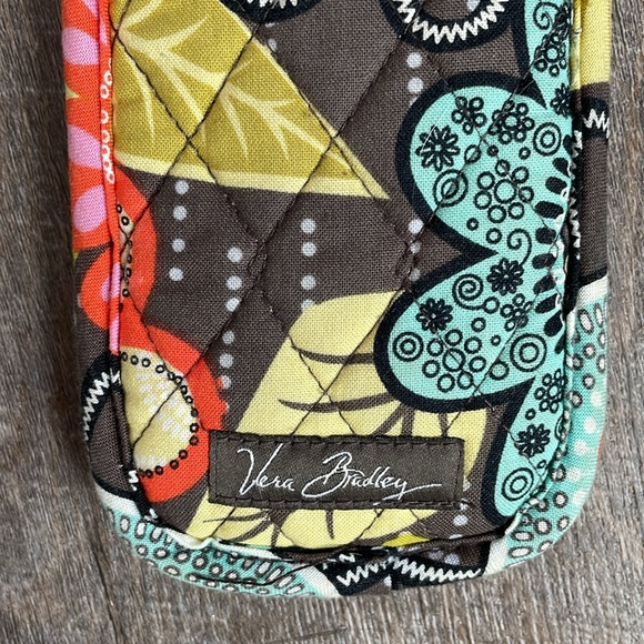 VERA BRADLEY Flower Shower Quilted Soft Eyeglass/ Sunglasses Case Double Pocket - Picture 6 of 11